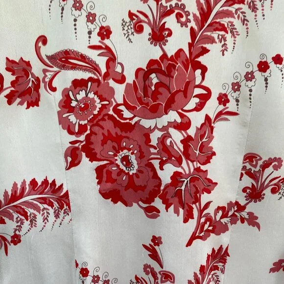 Neiman Marcus 100% Silk Indie Sheath Dress Embroidered Old Money Quiet Luxury